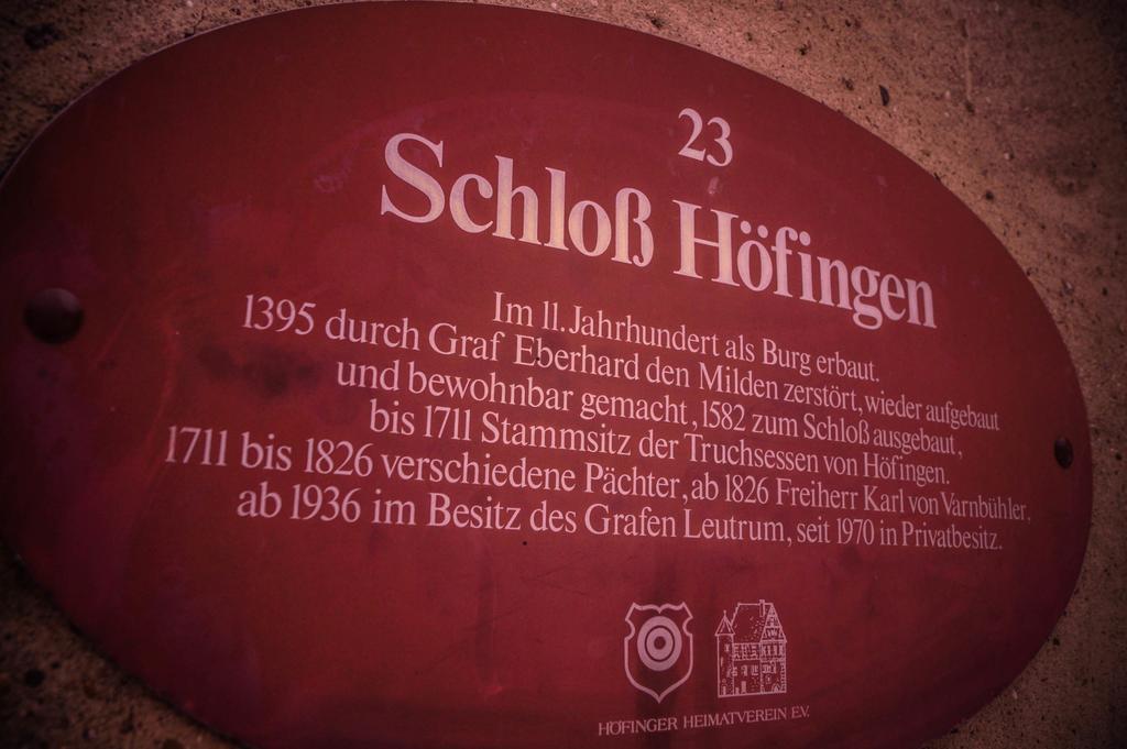 Schlosshotel Hoefingen Leonberg Exterior photo